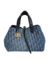 Medium Toujours, £1,950, Handbags, Blue, Denim, Front view